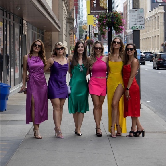 Yellow Velvet Dress - Picture 2 of 2